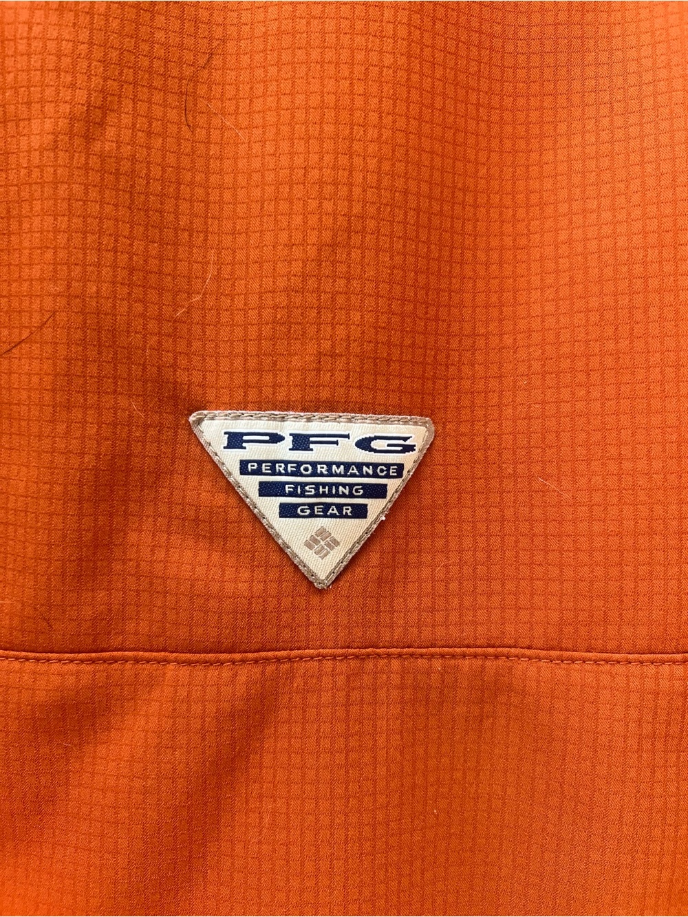 Columbia Men's Short-Sleeve Button-Down Shirt - Burnt Orange with White Logo - Picture 5 of 7